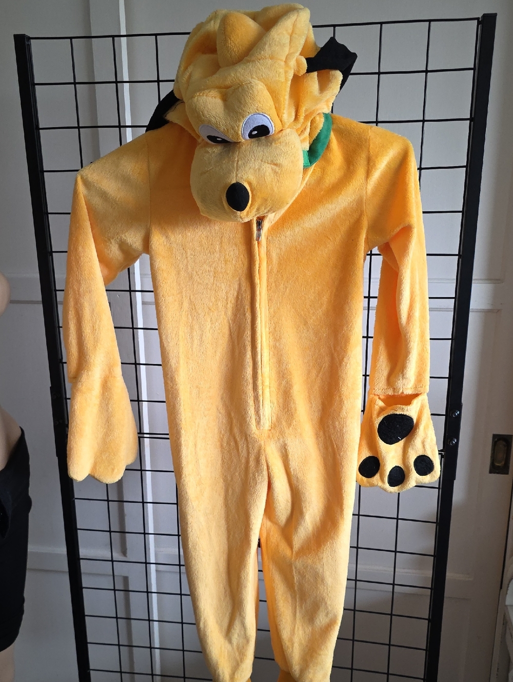 Disney Yellow Plush Character One-Piece Footie with Hood and Paw Mitts Size 3/4T